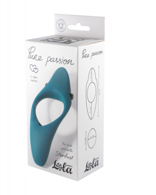 Эрекционное виброкольцо Pure Passion Stardust Green 1304-03lola