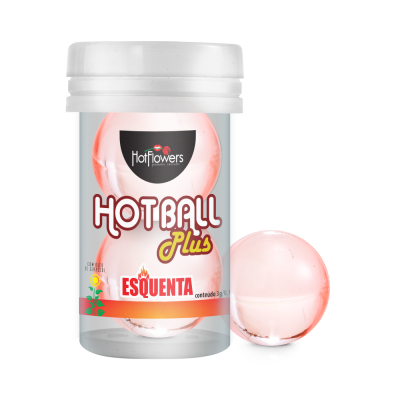 Лубрикант HOT BALL PLUS на масляной основе в виде двух шариков с  разогревающим эффектом.