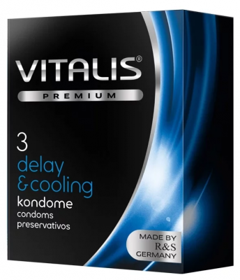 VITALIS №3 Delay & cooling Презервативы с охлаждающим эффектом