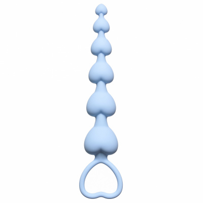 Анальная цепочка Heart's Beads Blue 4101-02Lola