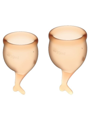 Набор менструальных чаш Satisfyer Feel secure Menstrual Cup (orange)