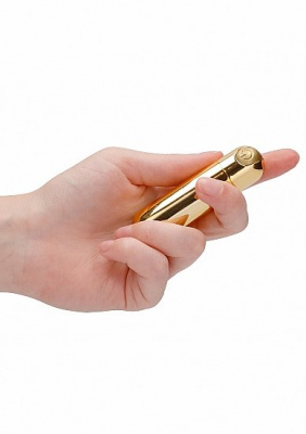 Перезаряжаемая вибропуля BGT - 7 Speed Rechargeable Bullet золотая