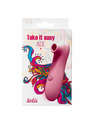 Вакуумно-волновой стимулятор Take it easy Ace Pink 9020-02lola