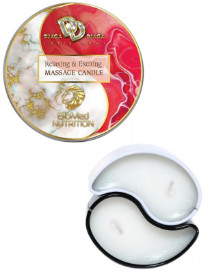 МАССАЖНАЯ СВЕЧА RELAXING & EXCITING MASSAGE CANDLE "КЛУБНИКА В СЛИВКАХ" 30 мл. арт. BMN-0070