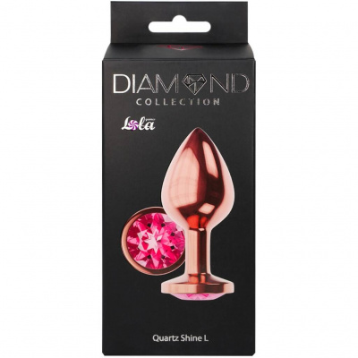 Анальная Пробка Diamond Quartz Shine L Розовое Золото 4023-02lola