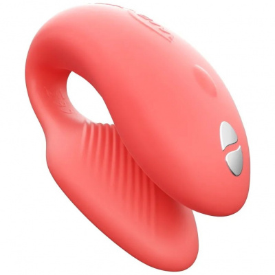 Вибратор We-Vibe Chorus для пар, коралловый, в комплекте батарейка для пульта