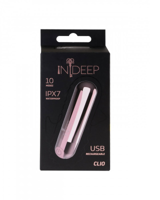 Перезаряжаемая вибропуля Indeep Clio Pink 7705-01indeep